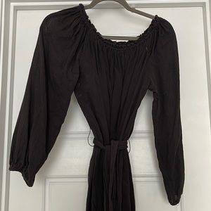 Michael Kors black long sleeved dress with belt